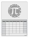 Ultimate Pi Day - Retro Computer Style Pi Circle Blank Calendar Dry Erase Board by TooLoud-Dry Erase Board-TooLoud-White-Davson Sales