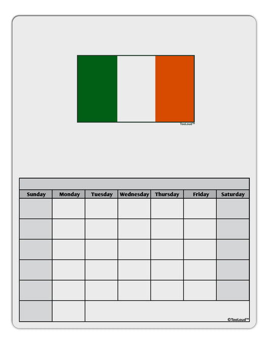 Irish Flag - Flag of Ireland Blank Calendar Dry Erase Board-Dry Erase Board-TooLoud-White-Davson Sales