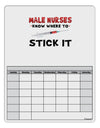 Male Nurses - Stick It Blank Calendar Dry Erase Board-Dry Erase Board-TooLoud-White-Davson Sales
