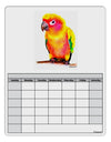 Sun Conure Parrot Watercolor Blank Calendar Dry Erase Board-Dry Erase Board-TooLoud-White-Davson Sales