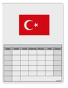 Turkey Flag Blank Calendar Dry Erase Board by TooLoud-Dry Erase Board-TooLoud-White-Davson Sales