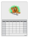 Squirrel Monkey Watercolor Text Blank Calendar Dry Erase Board-Dry Erase Board-TooLoud-White-Davson Sales