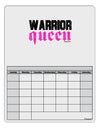 TooLoud Warrior Queen Pink Script Blank Calendar Dry Erase Board-Dry Erase Board-TooLoud-White-Davson Sales