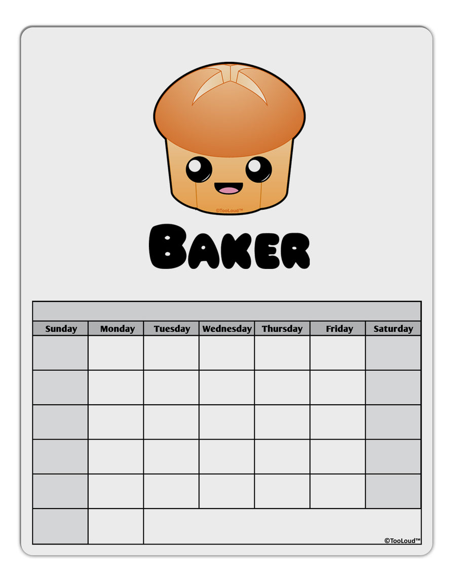 Baker Cute Roll Blank Calendar Dry Erase Board-Dry Erase Board-TooLoud-White-Davson Sales