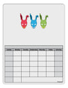 Scary Bunny Tri-color Blank Calendar Dry Erase Board-Dry Erase Board-TooLoud-White-Davson Sales