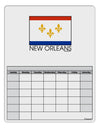 New Orleans Louisiana Flag Text Blank Calendar Dry Erase Board-Dry Erase Board-TooLoud-White-Davson Sales