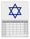 Jewish Star of David Blank Calendar Dry Erase Board by TooLoud-Dry Erase Board-TooLoud-White-Davson Sales