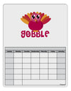 Cute Gobble Turkey Pink Blank Calendar Dry Erase Board-Dry Erase Board-TooLoud-White-Davson Sales