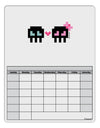 8-Bit Skull Love - Boy and Girl Blank Calendar Dry Erase Board-Dry Erase Board-TooLoud-White-Davson Sales