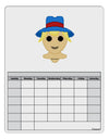 Cute Pixel Scarecrow Blank Calendar Dry Erase Board-Dry Erase Board-TooLoud-White-Davson Sales