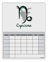 Capricorn Symbol Blank Calendar Dry Erase Board-Dry Erase Board-TooLoud-White-Davson Sales