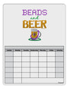 Beads And Beer Blank Calendar Dry Erase Board-Dry Erase Board-TooLoud-White-Davson Sales