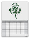 Celtic Knot Irish Shamrock Blank Calendar Dry Erase Board-Dry Erase Board-TooLoud-White-Davson Sales