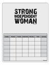 Strong Independent Woman Blank Calendar Dry Erase Board-Dry Erase Board-TooLoud-White-Davson Sales