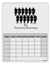 Twelve Drummers Drumming Text Blank Calendar Dry Erase Board-Dry Erase Board-TooLoud-White-Davson Sales