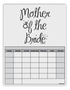 Mother of the Bride - Diamond Blank Calendar Dry Erase Board