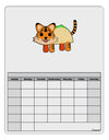 Cute Taco Tiger Blank Calendar Dry Erase Board-Dry Erase Board-TooLoud-White-Davson Sales