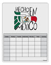 Hecho en Mexico Design - Mexican Flag Blank Calendar Dry Erase Board by TooLoud-Dry Erase Board-TooLoud-White-Davson Sales