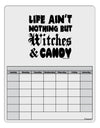 Witches and Candy Blank Calendar Dry Erase Board-Dry Erase Board-TooLoud-White-Davson Sales