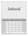 Bridesmaid Design - Diamonds Blank Calendar Dry Erase Board-Dry Erase Board-TooLoud-White-Davson Sales