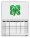 Pixel Four Leaf Clover Blank Calendar Dry Erase Board-Dry Erase Board-TooLoud-White-Davson Sales