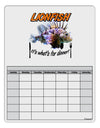 Lionfish - It's What's For Dinner Blank Calendar Dry Erase Board-Dry Erase Board-TooLoud-White-Davson Sales