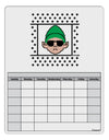 Cool Elf Christmas Sweater Blank Calendar Dry Erase Board-Dry Erase Board-TooLoud-White-Davson Sales