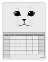 Cute Cat Face Blank Calendar Dry Erase Board by TooLoud-Dry Erase Board-TooLoud-White-Davson Sales