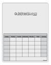 Hashtag JeSuisBacon Deco Blank Calendar Dry Erase Board-Dry Erase Board-TooLoud-White-Davson Sales