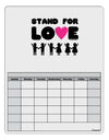 Stand For Love Pink Heart Blank Calendar Dry Erase Board-Dry Erase Board-TooLoud-White-Davson Sales