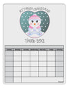 Personalized My First Christmas Snowbaby Girl Blank Calendar Dry Erase Board-Dry Erase Board-TooLoud-White-Davson Sales
