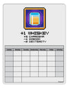 Pixel Whiskey Item Blank Calendar Dry Erase Board-Dry Erase Board-TooLoud-White-Davson Sales