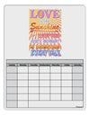 Love is like Sunshine - Sunburst Blank Calendar Dry Erase Board-Dry Erase Board-TooLoud-White-Davson Sales