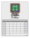 Pixel Irish Charm Item Blank Calendar Dry Erase Board-Dry Erase Board-TooLoud-White-Davson Sales