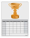 Number One Mom Trophy Blank Calendar Dry Erase Board by TooLoud-Dry Erase Board-TooLoud-White-Davson Sales