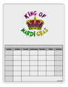 King Of Mardi Gras Blank Calendar Dry Erase Board