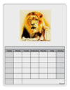 Lion Watercolor 4 Blank Calendar Dry Erase Board-Dry Erase Board-TooLoud-White-Davson Sales