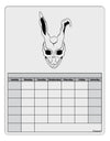 Scary Face Bunny White Blank Calendar Dry Erase Board-Dry Erase Board-TooLoud-White-Davson Sales