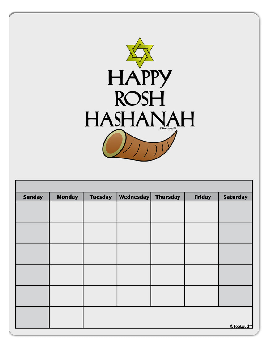 Happy Rosh Hashanah Blank Calendar Dry Erase Board-Dry Erase Board-TooLoud-White-Davson Sales
