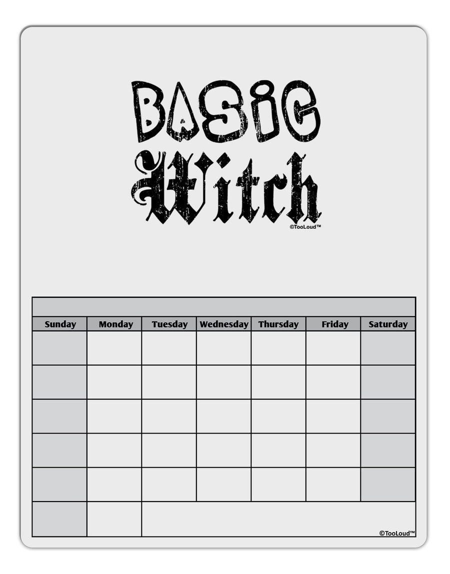 Basic Witch Distressed Blank Calendar Dry Erase Board-Dry Erase Board-TooLoud-White-Davson Sales