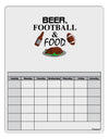 Beer Football Food Blank Calendar Dry Erase Board-Dry Erase Board-TooLoud-White-Davson Sales