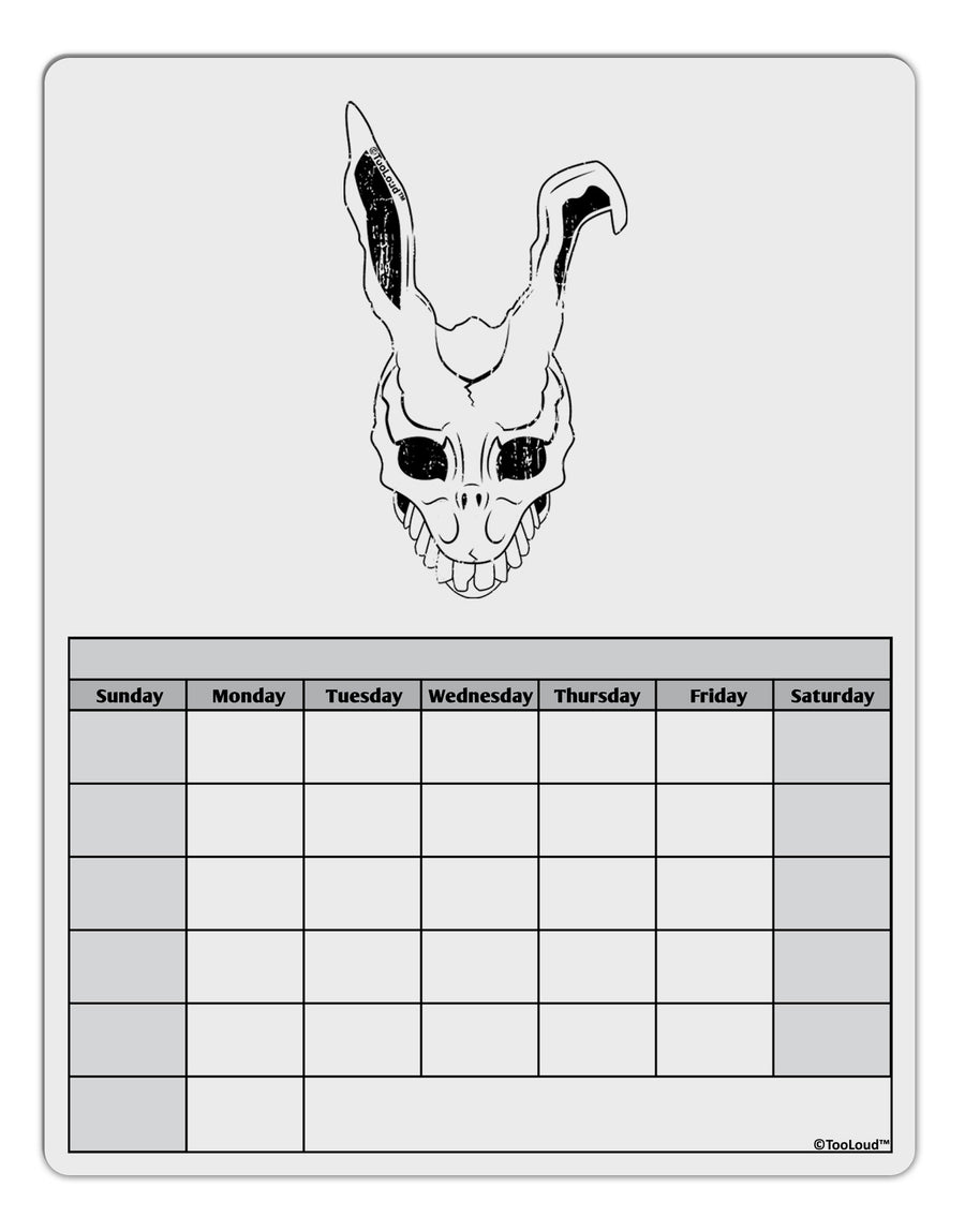 Scary Bunny Face White Distressed Blank Calendar Dry Erase Board-Dry Erase Board-TooLoud-White-Davson Sales