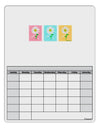 TooLoud Pretty Daisies Watercolor Blank Calendar Dry Erase Board