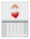 Heart on Puppet Strings Blank Calendar Dry Erase Board-Dry Erase Board-TooLoud-White-Davson Sales