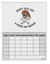 Pirate Day Mateys Blank Calendar Dry Erase Board-Dry Erase Board-TooLoud-White-Davson Sales