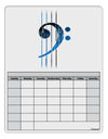 Distressed Bass Strings Blank Calendar Dry Erase Board-Dry Erase Board-TooLoud-White-Davson Sales