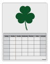 Traditional Irish Shamrock Blank Calendar Dry Erase Board-Dry Erase Board-TooLoud-White-Davson Sales