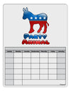 Democrat Party Animal Blank Calendar Dry Erase Board-Dry Erase Board-TooLoud-White-Davson Sales