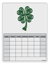 3D Style Celtic Knot 4 Leaf Clover Blank Calendar Dry Erase Board-Dry Erase Board-TooLoud-White-Davson Sales