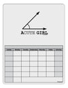 Acute Girl Blank Calendar Dry Erase Board-Dry Erase Board-TooLoud-White-Davson Sales